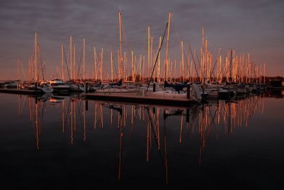 Een avondzon om van te dromen.