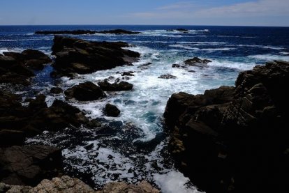 De rotsige kustlijn van Ile d'Yeu.