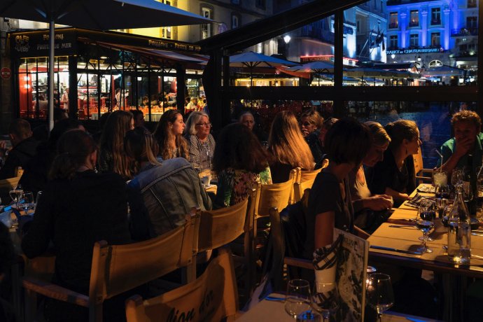 Altijd volle terrassen.