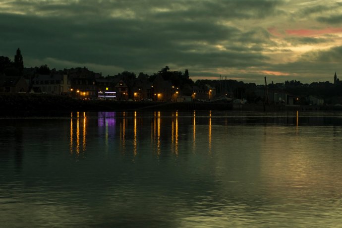 Avond op de rivier Le Trieux.