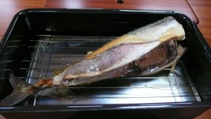 Lunchbroodje 2. Gerookte makreel met blauwe kaas