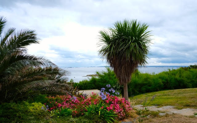 Terwijl de stormwolken samenpakken genieten wij van onze fietsdag in en rond Roscoff.