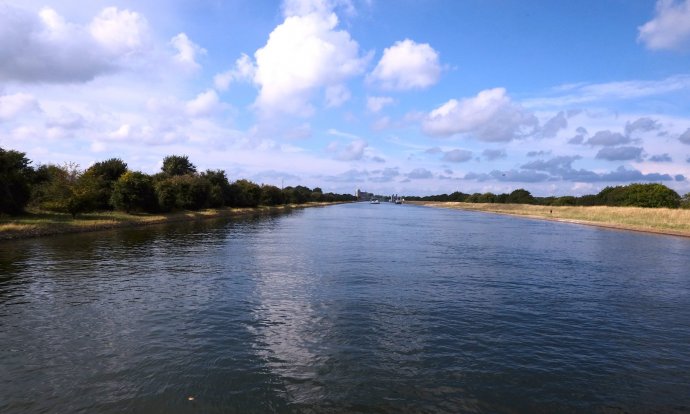 Heerlijk.... Veere aan het einde met een biertje en sliptongetjes in het vooruitzicht.
