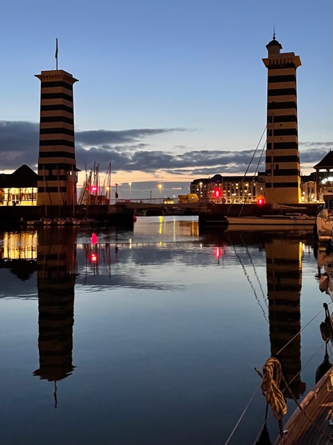 Uitzicht vanaf  Pietertje2 in Deauville .