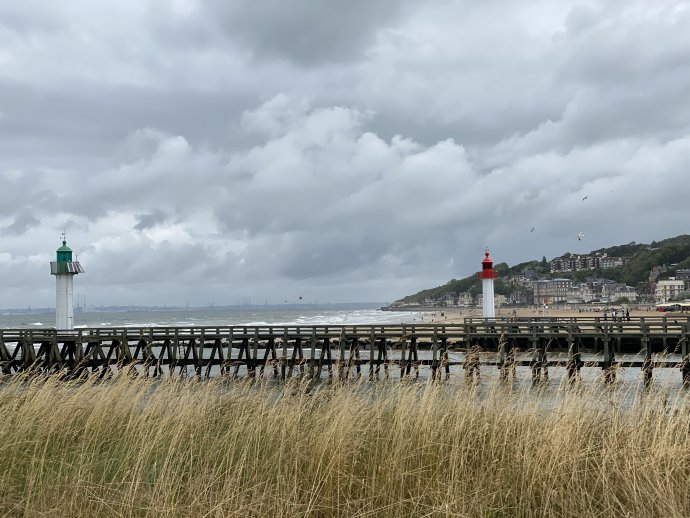 Stormy weather in Deauville.