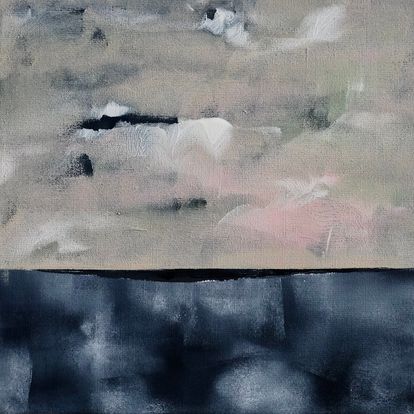 My silent sea is full of sound . 30 x 30 cm