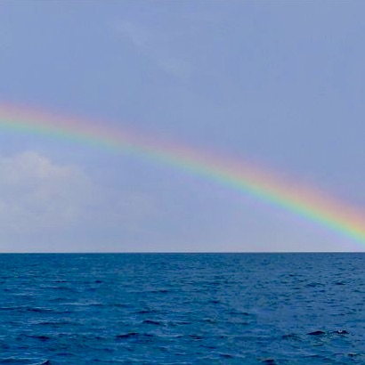 Count your rainbows and not your thunderstorms.