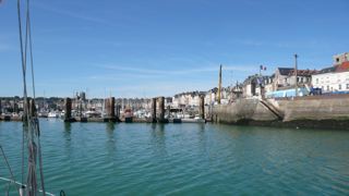 De haven van Dieppe