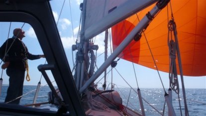 Toen de gennaker nog mooi stond