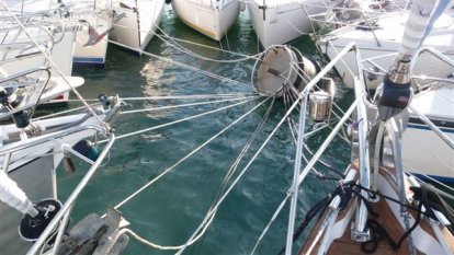 Samen aan de mooring toen het nog gezellig was