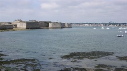 Het bolwerk bij Port Louis,