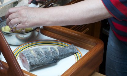 Zeebaars uit Chez Pico's cuisine