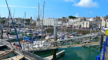 Sint Peter Port op Guernsey.